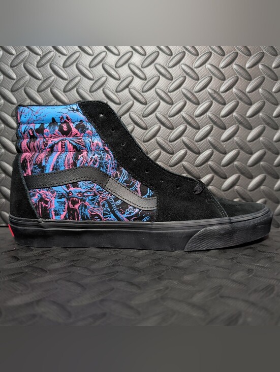 Vans Other - Vans Sk8-Hi Halloween Shoes in Spooky Blue/Pink Size 12